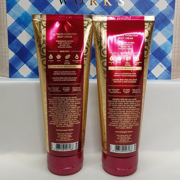 BATH & BODY WORKS 'LUMINOUS' ULTIMATE HYDRATION BODY CREAM 2 PIECE SET - Picture 3 of 14